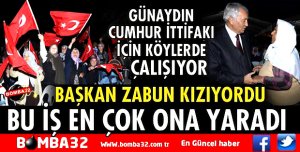 BAŞKAN ZABUN ÇOK KIZMIŞTI, EN ÇOK ONA YARADI
