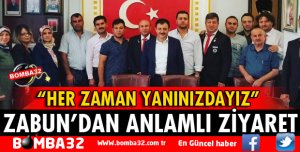 BAŞKAN ZABUN'DAN ANLAMLI ZİYARET