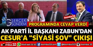 BAŞKAN ZABUN'DAN CESUR'A SİYASİ ŞOV ÇIKIŞI