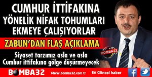 BAŞKAN ZABUN'DAN CUMHUR İTTİFAKI AÇIKLAMASI