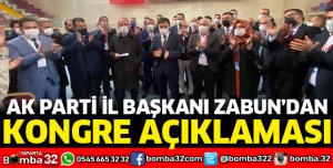 BAŞKAN ZABUN'DAN KONGRE AÇIKLAMASI