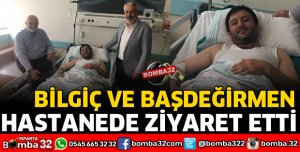 BAŞKAN ZABUN'U HASTANEDE ZİYARET ETTİLER