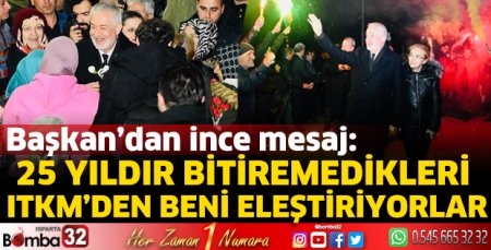 Başkan’dan ince mesaj