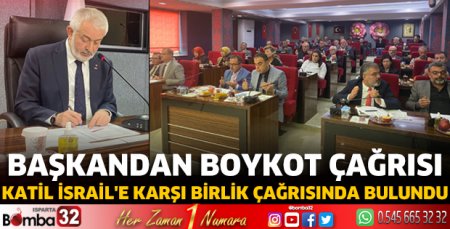 Başkandan boykot çağrısı