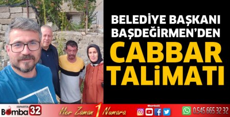 Başkandan Cabbar talimatı