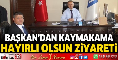 Başkandan Kaymakama ziyaret