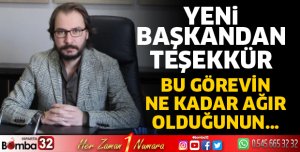 Başkandan teşekkür mesajı