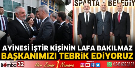Başkanımızı tebrik ediyoruz
