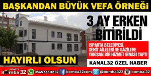 BAŞKANIN EN ANLAMI PROJESİ HAYATA GEÇTİ
