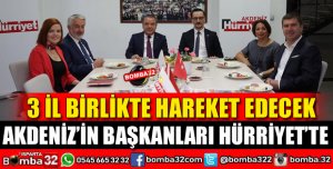 BAŞKANLAR HÜRRİYET GAZETESİNDE BULUŞTU