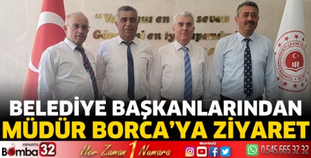 Başkanlardan Müdür Borca'ya ziyaret