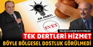 Başkanların örnek dayanışması