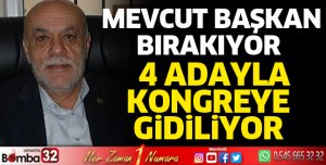 Başkanlık için 4 aday var