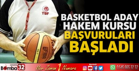 Basketbol Aday Hakem Kursu başvuruları başladı