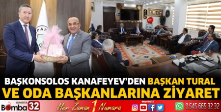 Başkonsolos Kanafeyev’den Başkan Tural ve oda başkanlarına ziyaret 