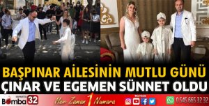 Başpınar çiftinin çifte mutluluğu