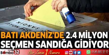 Batı Akdeniz'de 2.4 milyon seçmen sandığa gidiyor