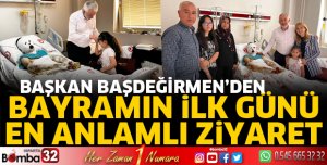 Bayram ilk ziyaretini personellerine yaptı