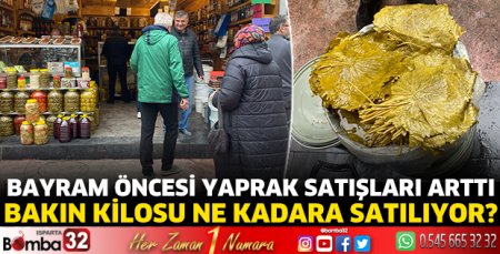 Bayram öncesi yaprak satışları arttı