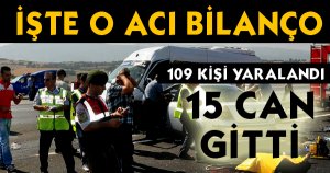 Bayram Tatili Kazalarla Başladı: 15 Ölü, 109 Yaralı