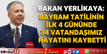Bayram tatilinin ilk 4 gününde 34 vatandaşımız hayatını kaybetti