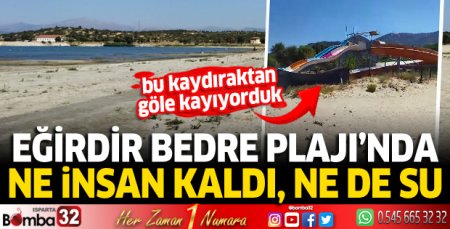 Bedre Plajı'nda ne insan kaldı, ne de su