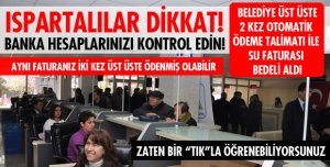 BELEDİYE 2 KEZ SU FATURASI TAHSİLATI YAHPTI