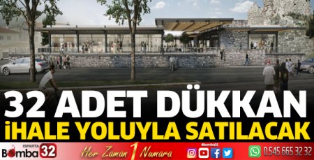 Belediye 32 dükkanı ihaleyle satacak