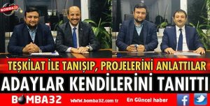 BELEDİYE BAŞKAN ADAY ADAYLARI KENDİNİ TANITTI, PROJELERİNİ ANLATTILAR