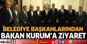 Belediye Başkanlarından Bakan Kurum'a ziyaret