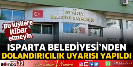 Belediye dolandırıcılık olaylarına karşı uyardı 