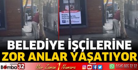 Belediye işçilerine zor anlar yaşatıyor 