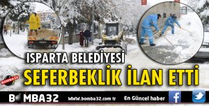 BELEDİYE KARLA MÜCADELEDE SEFERBERLİK İLAN ETTİ