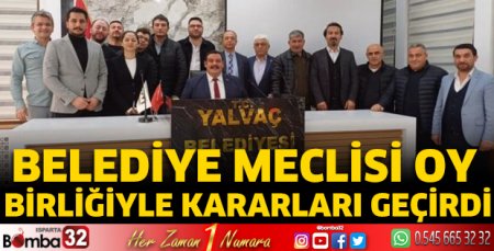 Belediye Meclisi oy birliğiyle kararları geçirdi