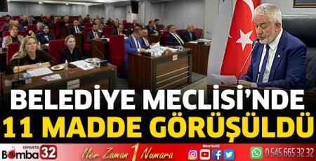 Belediye Meclisi’nde 11 madde görüşüldü