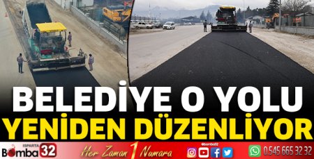 Belediye o yolu yeniden düzenliyor
