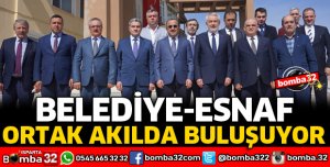 BELEDİYE VE ESNAF ORTAK AKILDA BULUŞUYOR