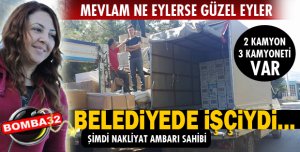 BELEDİYEDE ÇALIŞIYORDU....