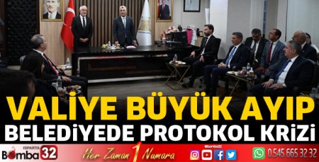 Belediyede protokol krizi