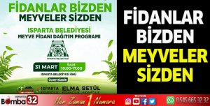 Belediye'den Vatandaşa Ücretsiz Fidan 