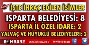 BELEDİYELERDEN KİMLER İHRAÇ EDİLDİ