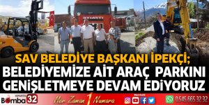 Belediyemize ait araç  parkını genişletmeye devam ediyoruz