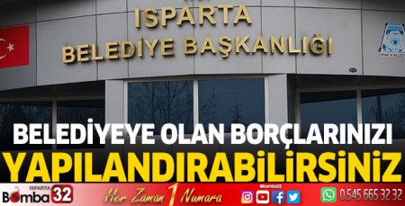 Belediyeye olan borçlarınızı yapılandırabilirsiniz