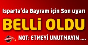 BELLİ OLDU NOT EDİN !