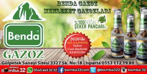 BENDA GAZOZ ISPARTA'NIN MARKASI