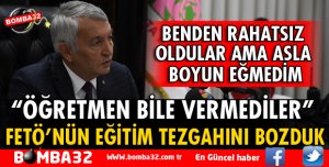 BENDEN RAHATSIZ OLDULAR AMA ASLA BOYUN EĞMEDİM