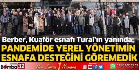 Berber, kuaför esnafı Tural’ın yanında
