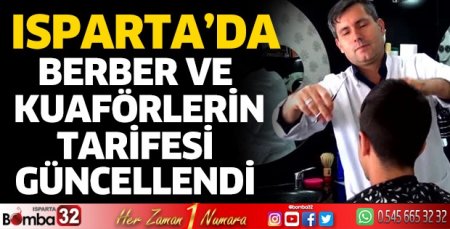 Berber ve kuaförlerin tarifesi güncellendi