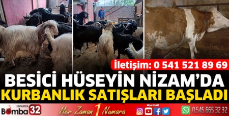 Besici Hüseyin Nizam’da kurbanlık satışları başladı