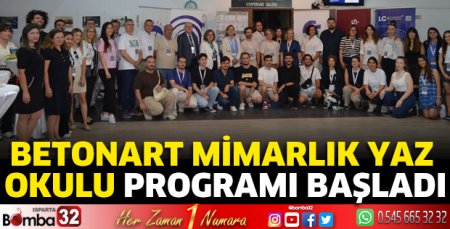 BETONART Mimarlık Yaz Okulu Programı başladı